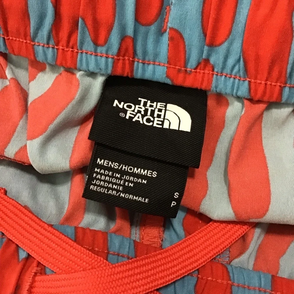 The North Face Class V Pull-On Shorts in Norse Blue Amniote Print Size Small.